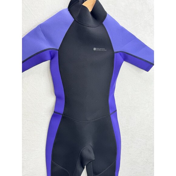 Mountain Warehouse Women's Size 4-6 Black Purple Colorblock Shorty Wetsuit NWT - Picture 2 of 10